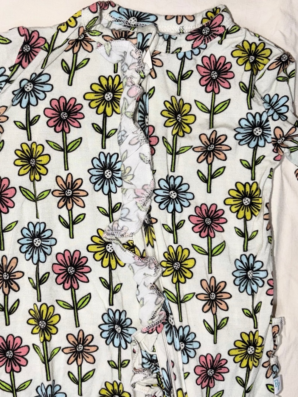 Posh Peanut, Bums&Roses One-Piece Pajama/Rompers Sz 6-9M - Picture 8 of 10